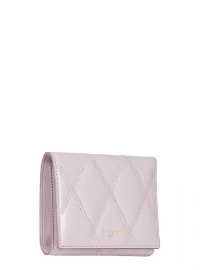 Shop Givenchy Trifold Wallet In Nude
