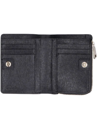 Shop Furla Babylon Leather Zip-around Wallet In Black