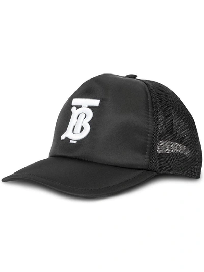 Shop Burberry Monogram Motif Baseball Cap In Black