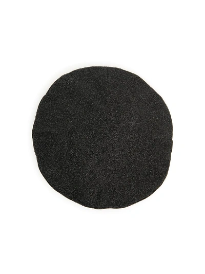 Shop Flapper Calipso Lurex Beret In Black (black)