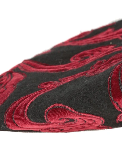 Shop Etro Wool Basque In Black/red