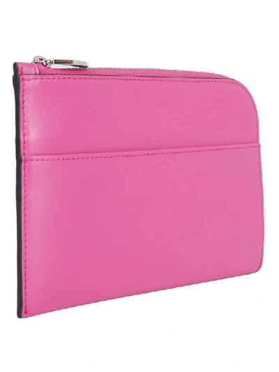 Shop Ganni Document Holder In Shocking Pink