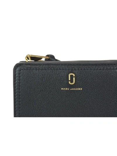 Shop Marc Jacobs Compact Wallet The Softshot In Black