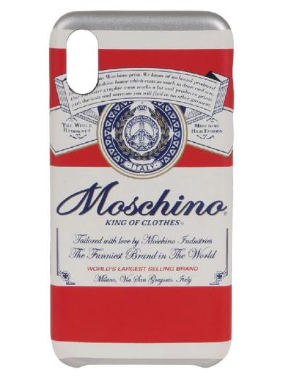 Shop Moschino Cover Compatible With I Phone Xs And X Cover With Exclusive Grafic Print