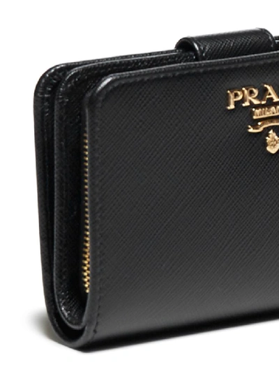 Shop Prada Wallet In Nero