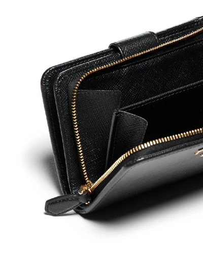 Shop Prada Wallet In Nero