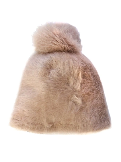 Shop Max Mara Nada Alpaca Pon Pon In Camel