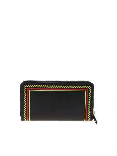 Shop Versace Wallet In Black/multicolor