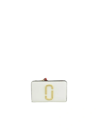 Shop Marc Jacobs Snapshot Compact Wallet In White