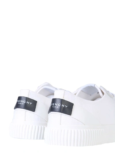 Shop Givenchy Cotton Canvas Sneakers In Bianco