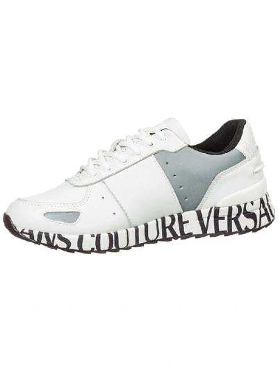 Shop Versace Jeans Couture Paris Sneakers In Bianco