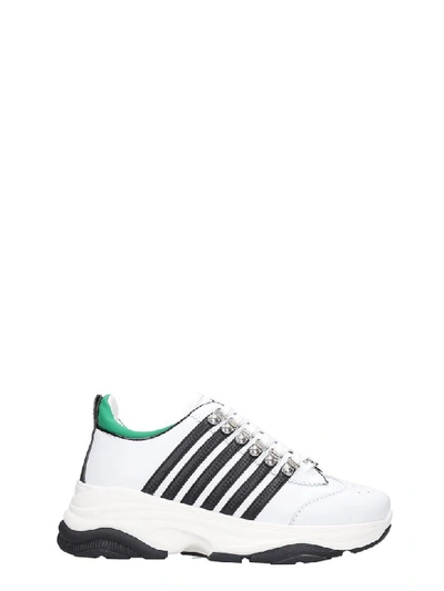 Shop Dsquared2 Bumpy 251 Sneakers In White Leather