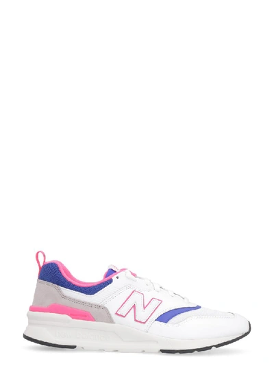 Shop New Balance 997 Suede And Mesh Sneakers In White