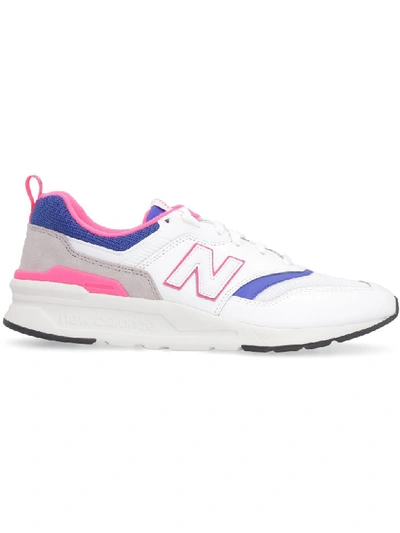 Shop New Balance 997 Suede And Mesh Sneakers In White