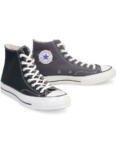 Shop Converse Canvas High-top Sneakers In Black