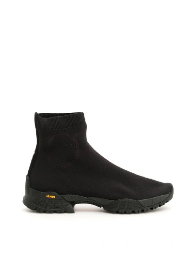 Shop Alyx Knit Hiking Boots In Black (black)