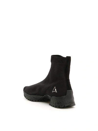 Shop Alyx Knit Hiking Boots In Black (black)