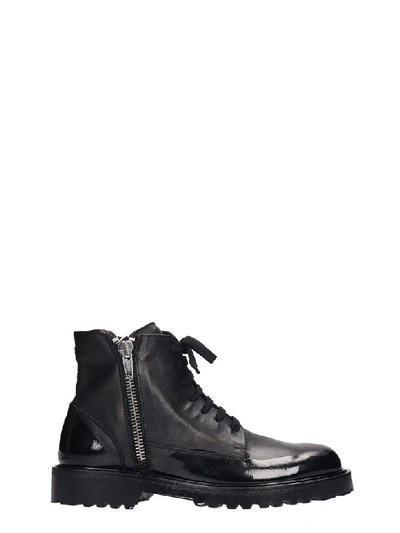 Shop N°21 Combat Boots In Black Leather