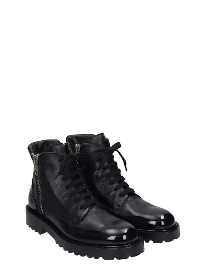 Shop N°21 Combat Boots In Black Leather