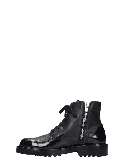 Shop N°21 Combat Boots In Black Leather