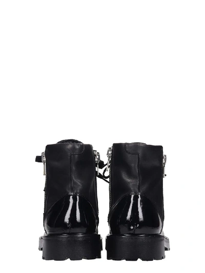 Shop N°21 Combat Boots In Black Leather