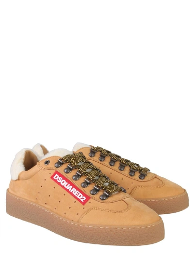 Shop Dsquared2 Low Top Ted Sneaker In Marrone