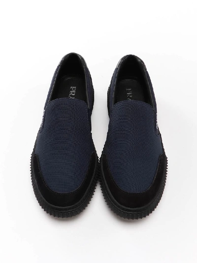 Shop Prada Stratus Sneaker In Jpm Nero+oltremare