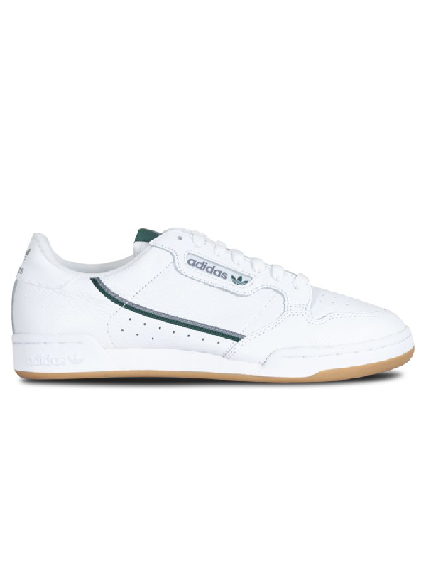 adidas continental 80 white green