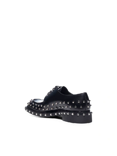 Shop Prada Laced Shoes In Nero