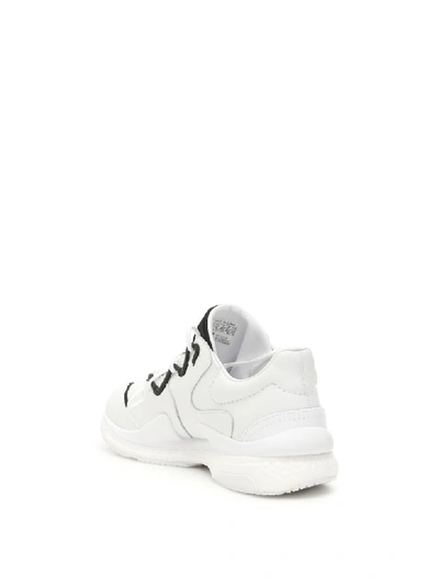 Shop Y-3 Adizero Runner Sneakers In White White Black (white)