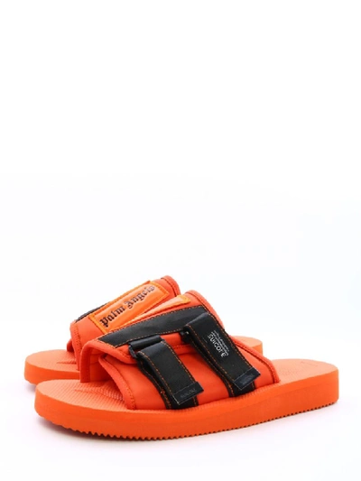 Shop Palm Angels Sandal Slider Orange