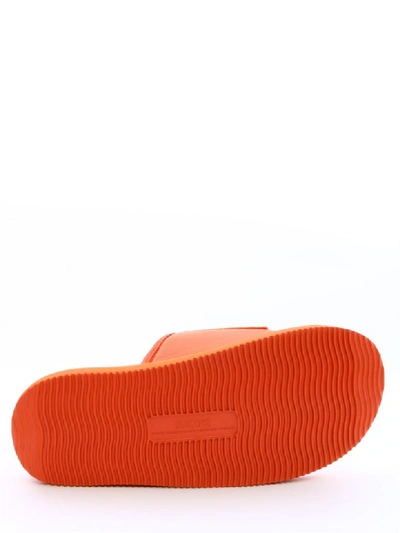 Shop Palm Angels Sandal Slider Orange