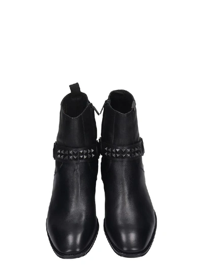 Shop Represent Western Boot High Heels Ankle Boots In Black Suede