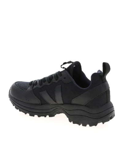 Shop Veja Sneakers Leather Venturi In Black