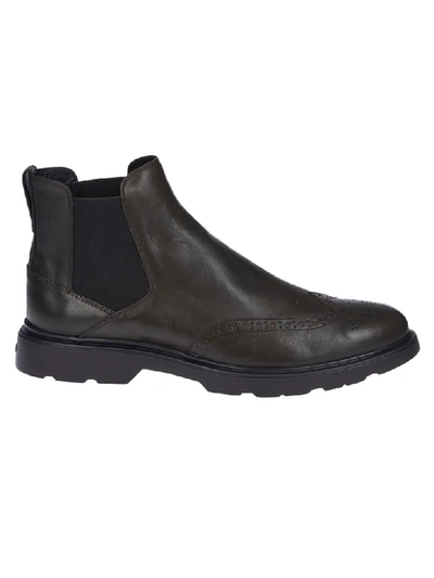 Hogan Route Chelsea Boots In Brown | ModeSens