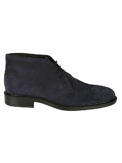 Shop Tod's Classic Lace-up Shoes In Navy