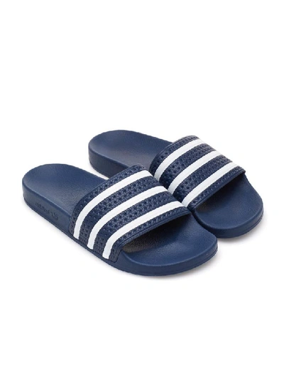 Shop Adidas Originals Adilette In Blue