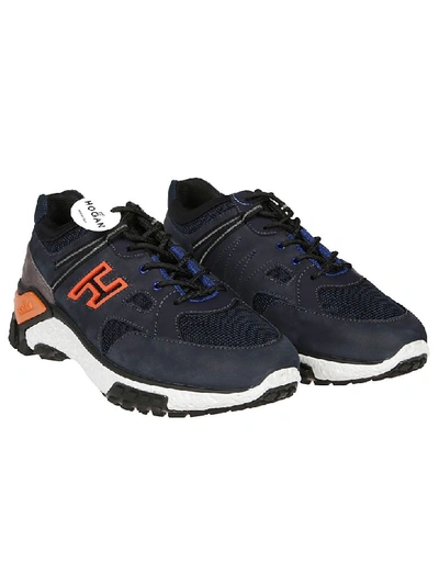 Shop Hogan H477 Urban Trek Sneaker In Q Blu Denim Scuro/grigio/blu/nero