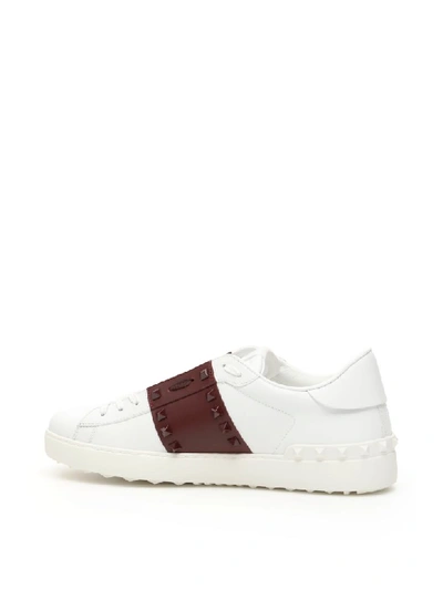 Shop Valentino Rockstud Untitled Sneakers In Bianco Rubin (white)