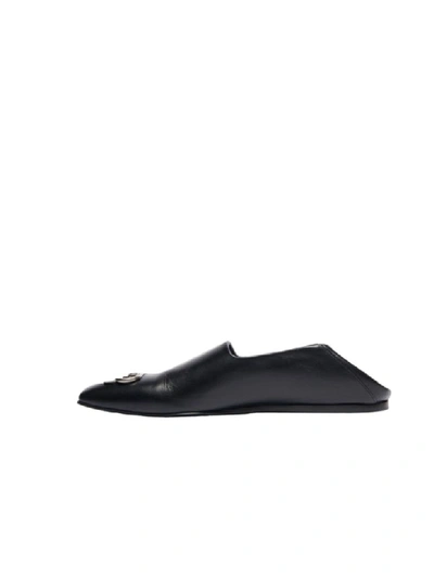 Shop Balenciaga Cosy Bb Loafer F005 In Black Nikel