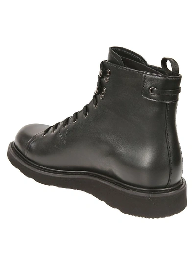 Shop Car Shoe Lace-up Ankle Boots In Black
