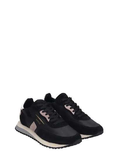 Shop Ghoud Rush Sneakers In Black Suede And Leather