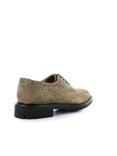 Shop Church's Burnt Waxed Suede Mc Pherson Lace Up In Burnt (beige)