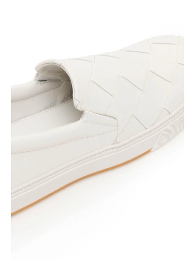 Shop Bottega Veneta Speedster Slip-on Sneakers In Bianco Bianco (white)