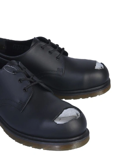 Shop Raf Simons Derby Lace Up Shoes In Nero