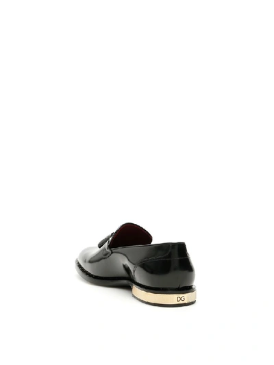 Shop Dolce & Gabbana Napoli Loafers In Nero (black)