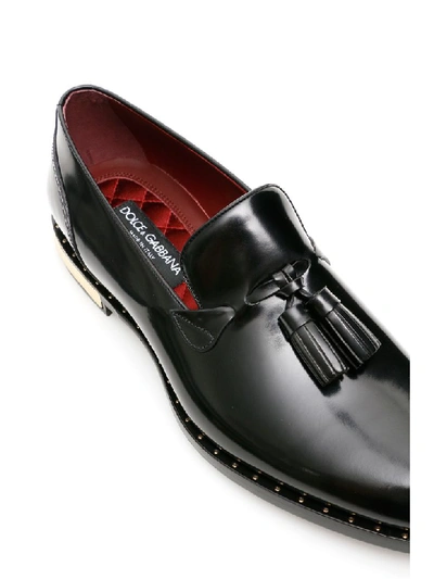 Shop Dolce & Gabbana Napoli Loafers In Nero (black)