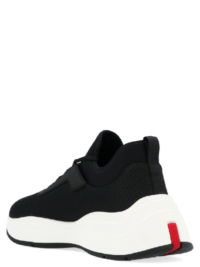 Shop Prada Barca Xl Shoes In Black & White