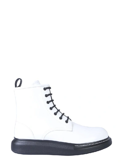 Shop Alexander Mcqueen Big Sole Boot In Bianco