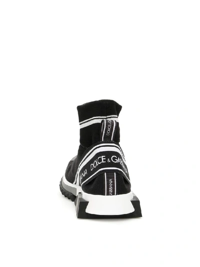 Shop Dolce & Gabbana Sorrento Hi-top Running Sneakers In Nero Nero (black)